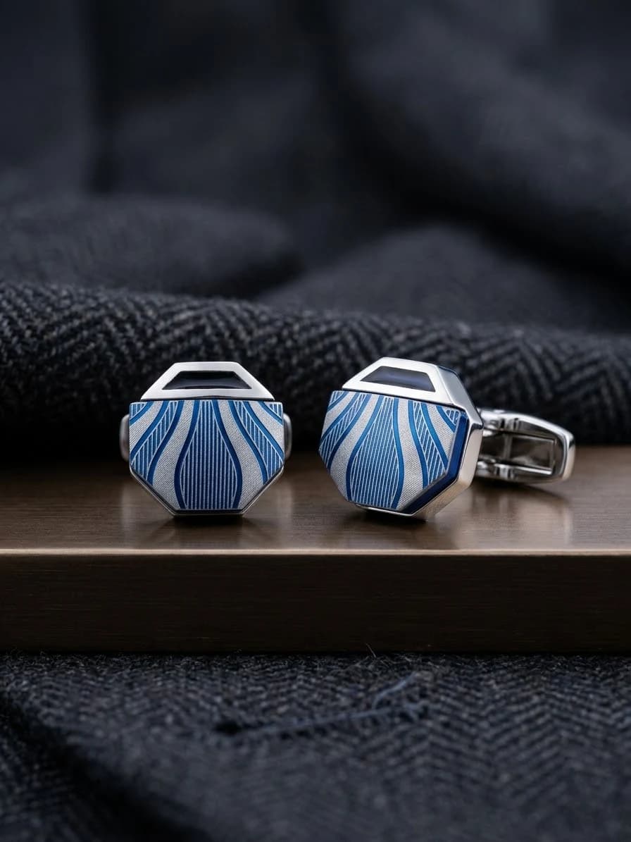 Signature Imperial Gold Laurel Cufflinks alternate view