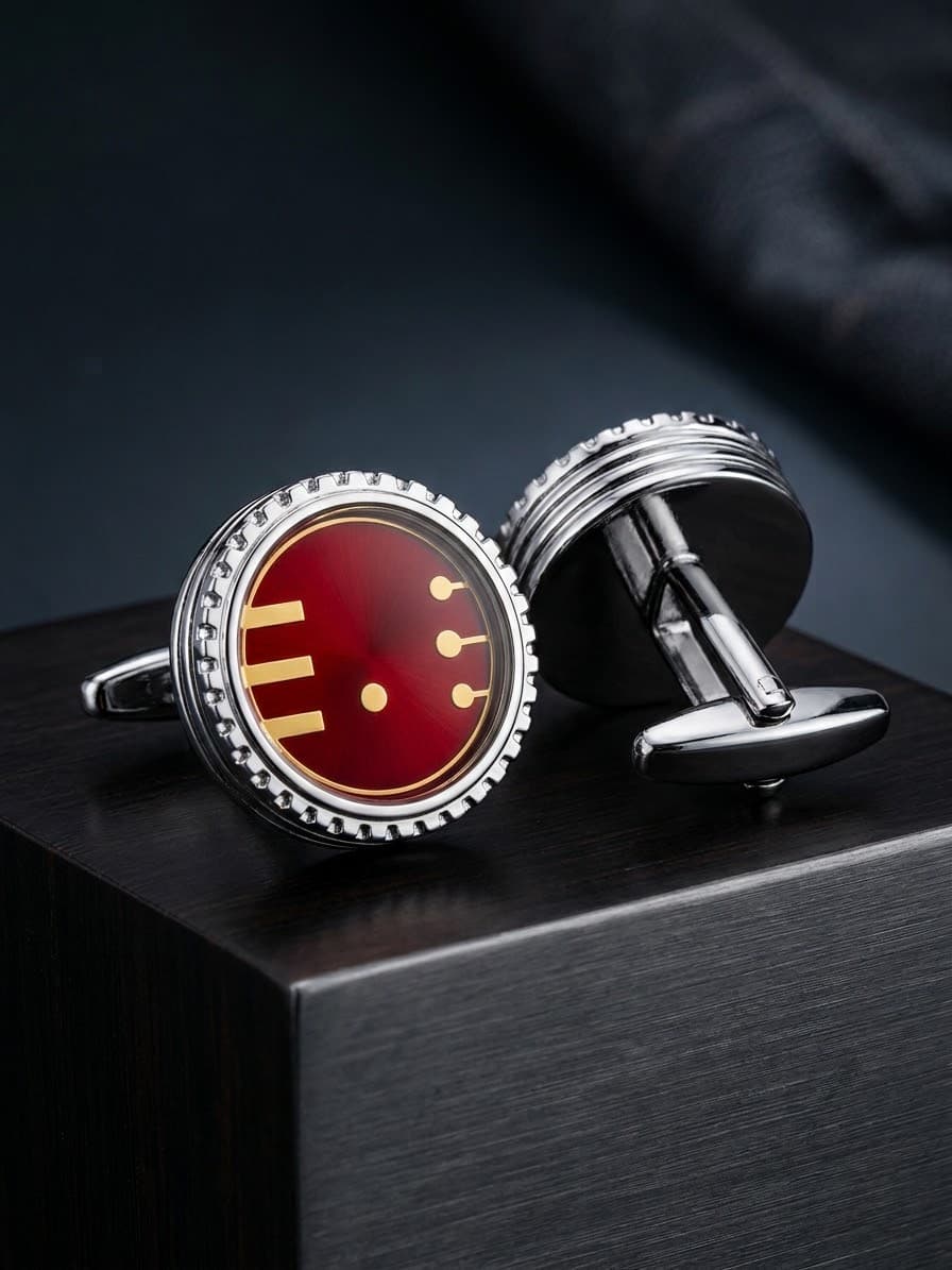 Classical Minimalist Gold Cufflinks