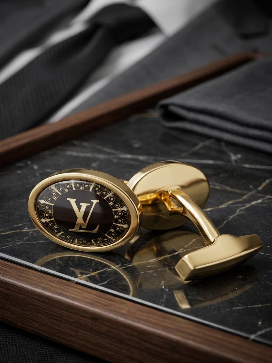 Premium Mother of Pearl Pavé Halo Cufflinks